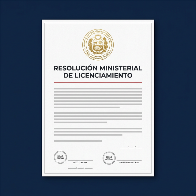 Resolución Ministerial de Licenciamiento – IESTP Dámaso Laberge